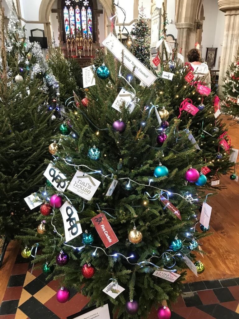 decorated christmas tree with mayors charitiesa